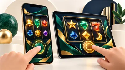 Illustrative phone and tablet slot interfaces with touch controls