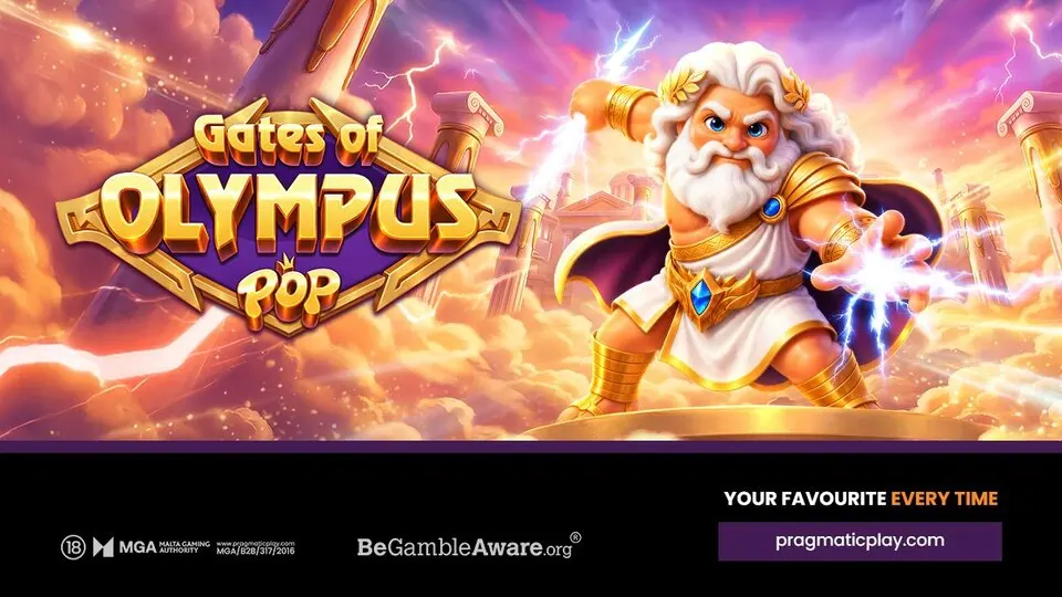 Gates of Olympus POP: ilustração do fornecedor para a cobertura do lançamento