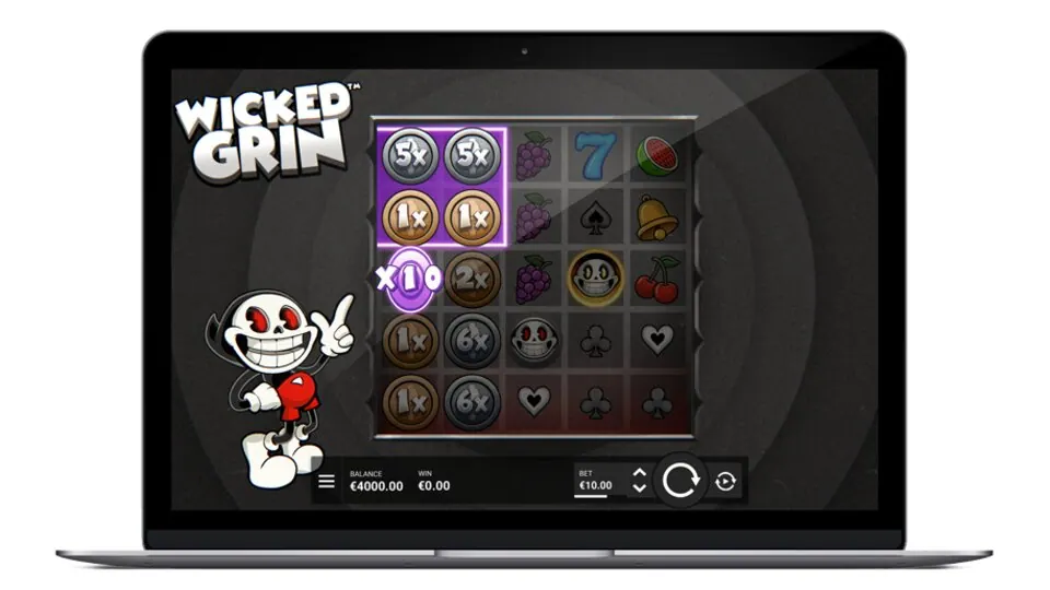 Wicked Grin: imagem que identifica este guia sobre a funcionalidade da slot