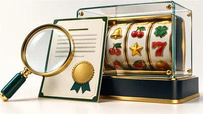 Slot display na sinusuri kasabay ng konseptuwal na dokumento ng verification