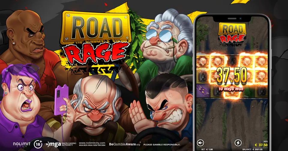 Thumbnail ng Road Rage slot demo mula sa Nolimit City
