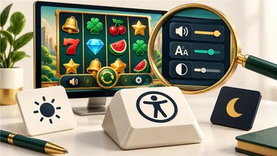 Slot interface examined with keyboard, magnifier and contrast samples