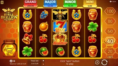 Royal Beellion Hold & Win: ilustración del proveedor para la cobertura del lanzamiento